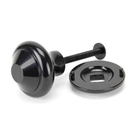 From The Anvil - Black Regency Centre Door Knob | Sku. 92070 | Trade Door Handles.