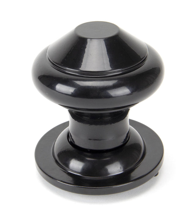 From The Anvil - Black Regency Centre Door Knob | Sku. 92070 | Trade Door Handles.