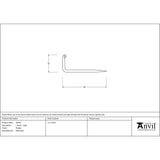 From The Anvil - Pewter L Hook - Large | Sku. 92078 | Trade Door Handles.
