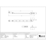 From The Anvil - External Beeswax 10" Regency Stay | Sku. 92109 | Trade Door Handles.
