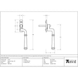 From The Anvil - Black Regency Espag - RH | Sku. 92112 | Trade Door Handles.