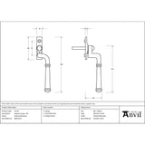 From The Anvil - External Beeswax Regency Espag - RH | Sku. 92114 | Trade Door Handles.