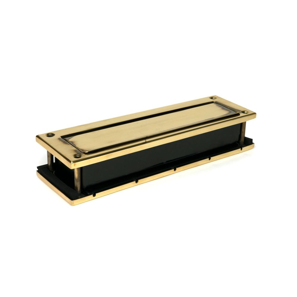 From The Anvil - Aged Brass Traditional Letterbox | Sku. 92127 | Trade Door Handles.