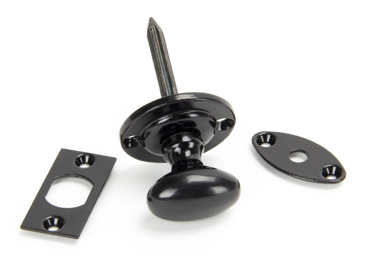 From The Anvil - Black Oval Rack Bolt | Sku. 92128 | Trade Door Handles.