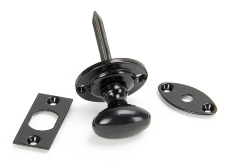 From The Anvil - Black Oval Rack Bolt | Sku. 92128 | Trade Door Handles.
