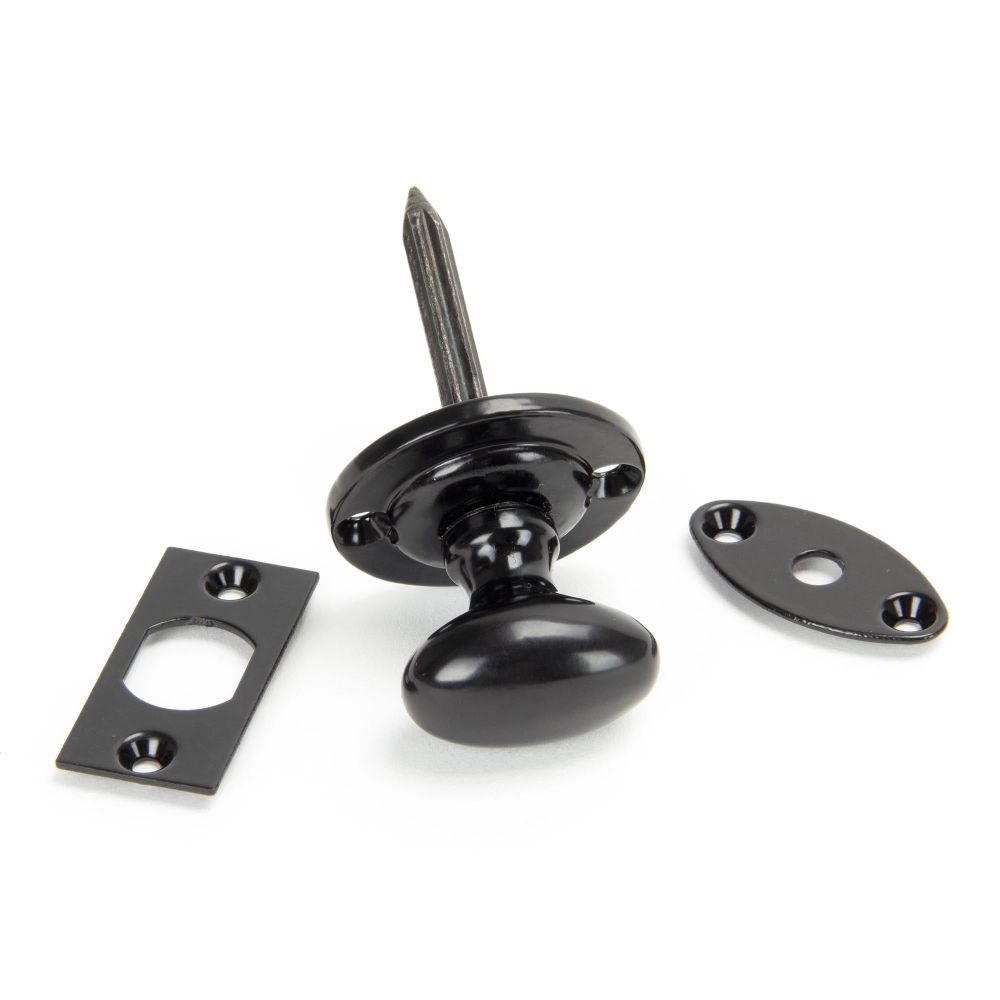 From The Anvil - Black Oval Rack Bolt | Sku. 92128 | Trade Door Handles.