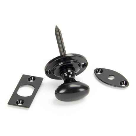 From The Anvil - Black Oval Rack Bolt | Sku. 92128 | Trade Door Handles.