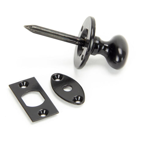 From The Anvil - Black Oval Rack Bolt | Sku. 92128 | Trade Door Handles.