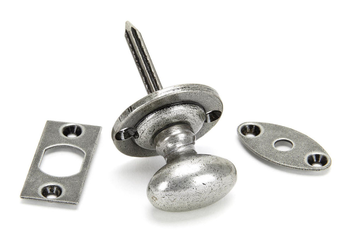 From The Anvil - Pewter Oval Rack Bolt | Sku. 92129 | Trade Door Handles.