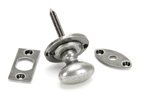 From The Anvil - Pewter Oval Rack Bolt | Sku. 92129 | Trade Door Handles.