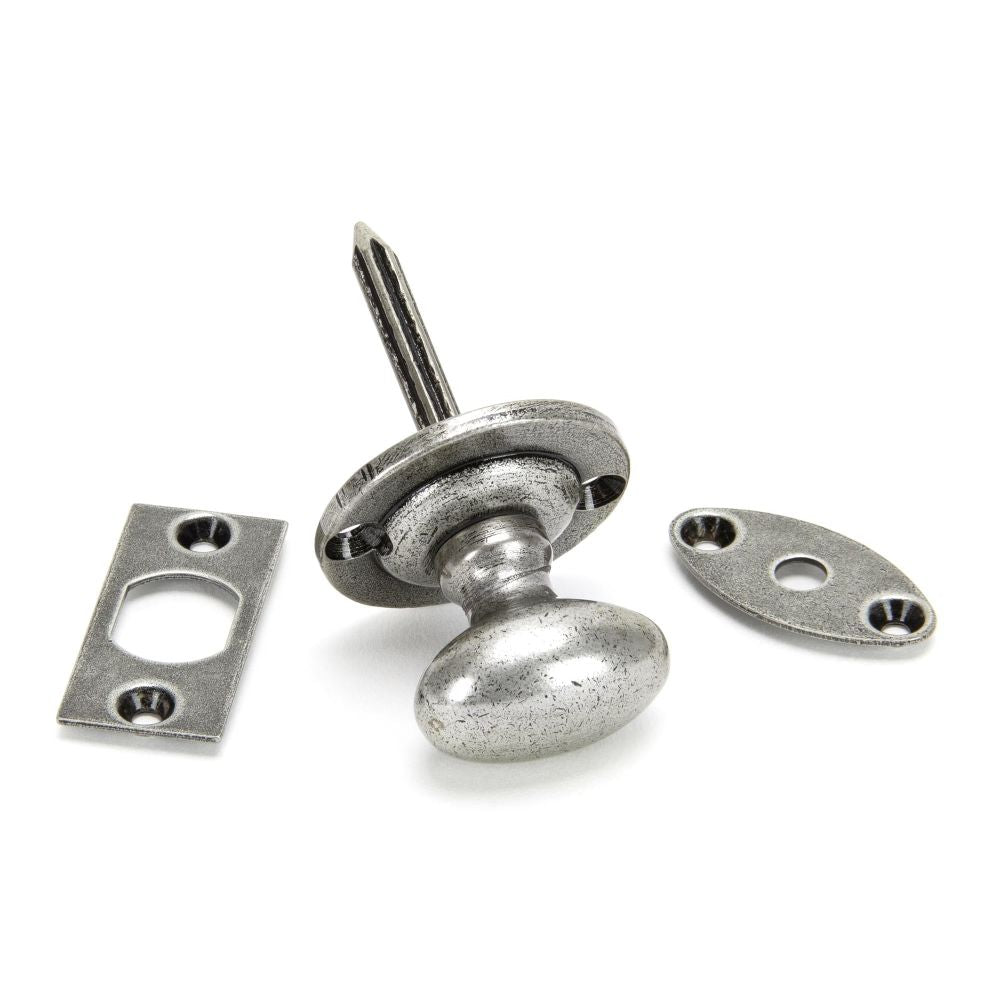 From The Anvil - Pewter Oval Rack Bolt | Sku. 92129 | Trade Door Handles.