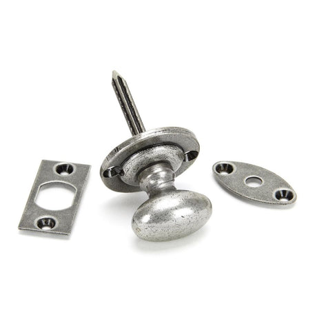 From The Anvil - Pewter Oval Rack Bolt | Sku. 92129 | Trade Door Handles.