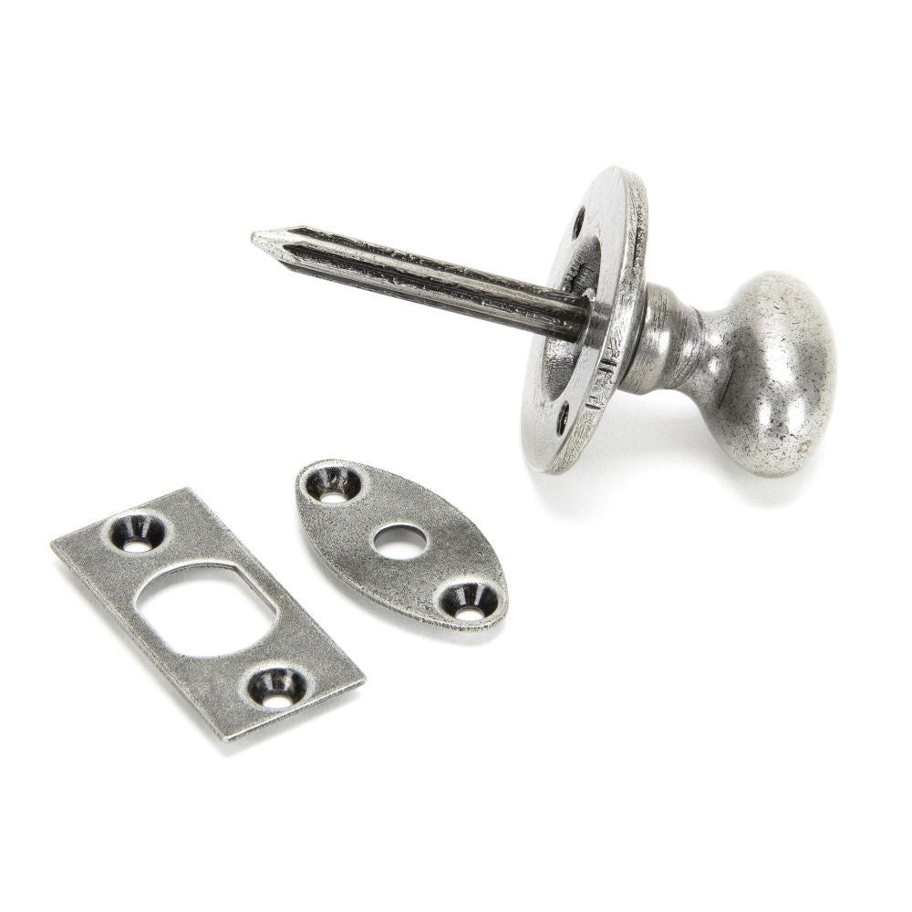 From The Anvil - Pewter Oval Rack Bolt | Sku. 92129 | Trade Door Handles.