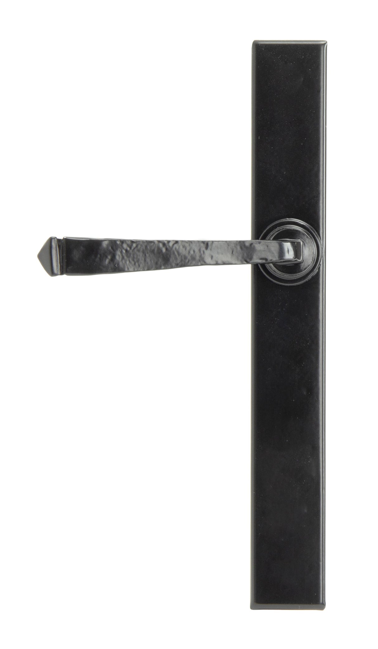 From The Anvil - Black Avon Slimline Lever Espag. Latch Set | Sku. 92133 | Trade Door Handles.