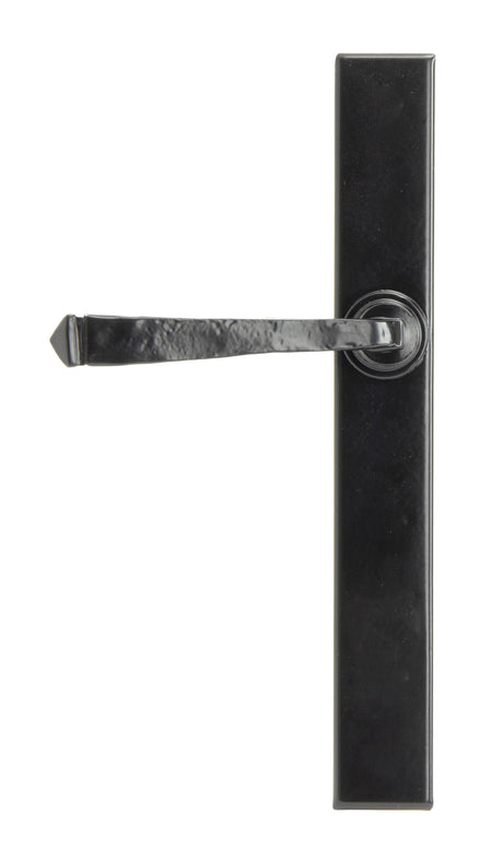 From The Anvil - Black Avon Slimline Lever Espag. Latch Set | Sku. 92133 | Trade Door Handles.