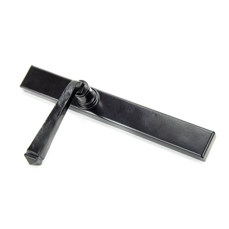 From The Anvil - Black Avon Slimline Lever Espag. Latch Set | Sku. 92133 | Trade Door Handles.