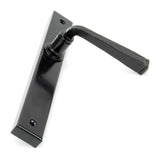 From The Anvil - Black Avon Slimline Lever Espag. Latch Set | Sku. 92133 | Trade Door Handles.