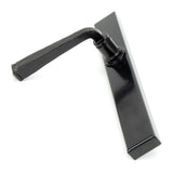 From The Anvil - Black Avon Slimline Lever Espag. Latch Set | Sku. 92133 | Trade Door Handles.