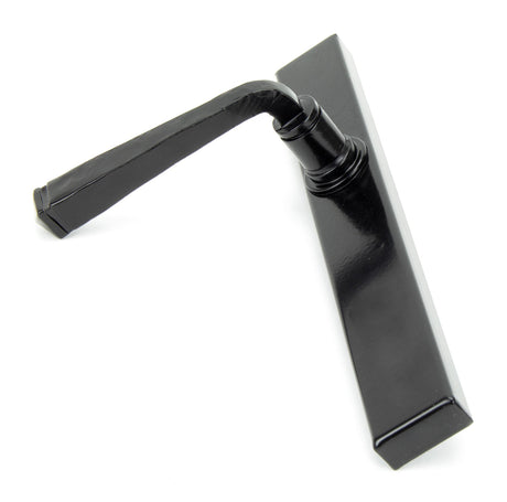 From The Anvil - Black Avon Slimline Lever Espag. Latch Set | Sku. 92133 | Trade Door Handles.