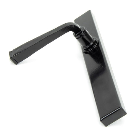 From The Anvil - Black Avon Slimline Lever Espag. Latch Set | Sku. 92133 | Trade Door Handles.