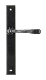 From The Anvil - Black Avon Slimline Lever Espag. Latch Set | Sku. 92133 | Trade Door Handles.