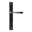 From The Anvil - Black Avon Slimline Lever Espag. Latch Set | Sku. 92133 | Trade Door Handles.