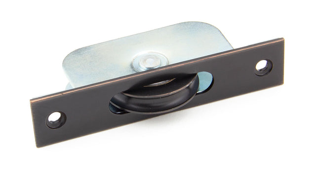 From The Anvil - Aged Bronze Square Ended Sash Pulley 75kg | Sku. 92134 | Trade Door Handles.
