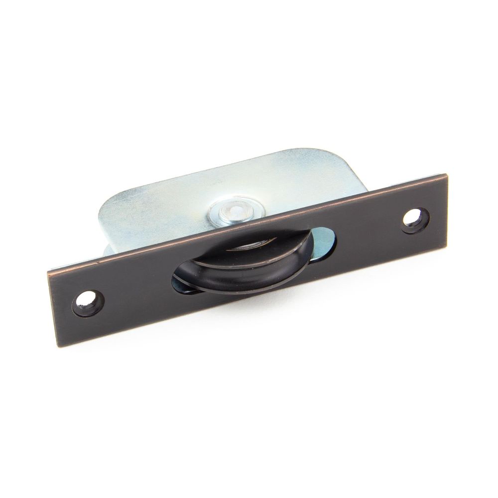 From The Anvil - Aged Bronze Square Ended Sash Pulley 75kg | Sku. 92134 | Trade Door Handles.
