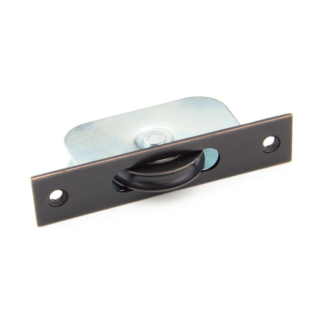 From The Anvil - Aged Bronze Square Ended Sash Pulley 75kg | Sku. 92134 | Trade Door Handles.