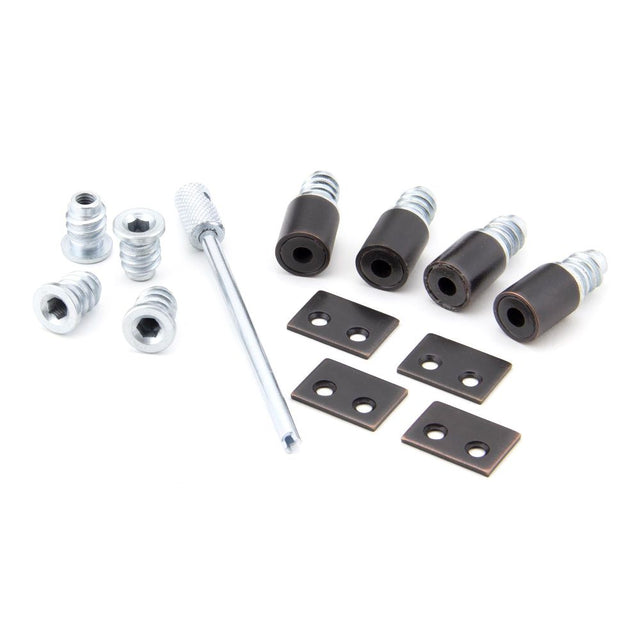 From The Anvil - Aged Bronze Secure Stops (Pack of 4) | Sku. 92135 | Trade Door Handles.