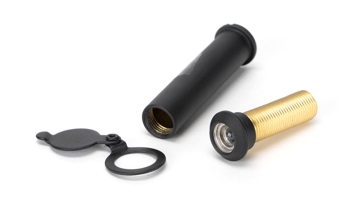 From The Anvil - Black Door Viewer 180 Degree (55-75mm Door) | Sku. 92152 | Trade Door Handles.