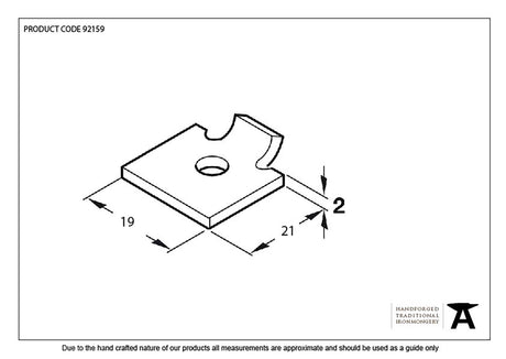From The Anvil - Black Single Stud for Flat Black Bookcase Strip | Sku. 92159 | Trade Door Handles.