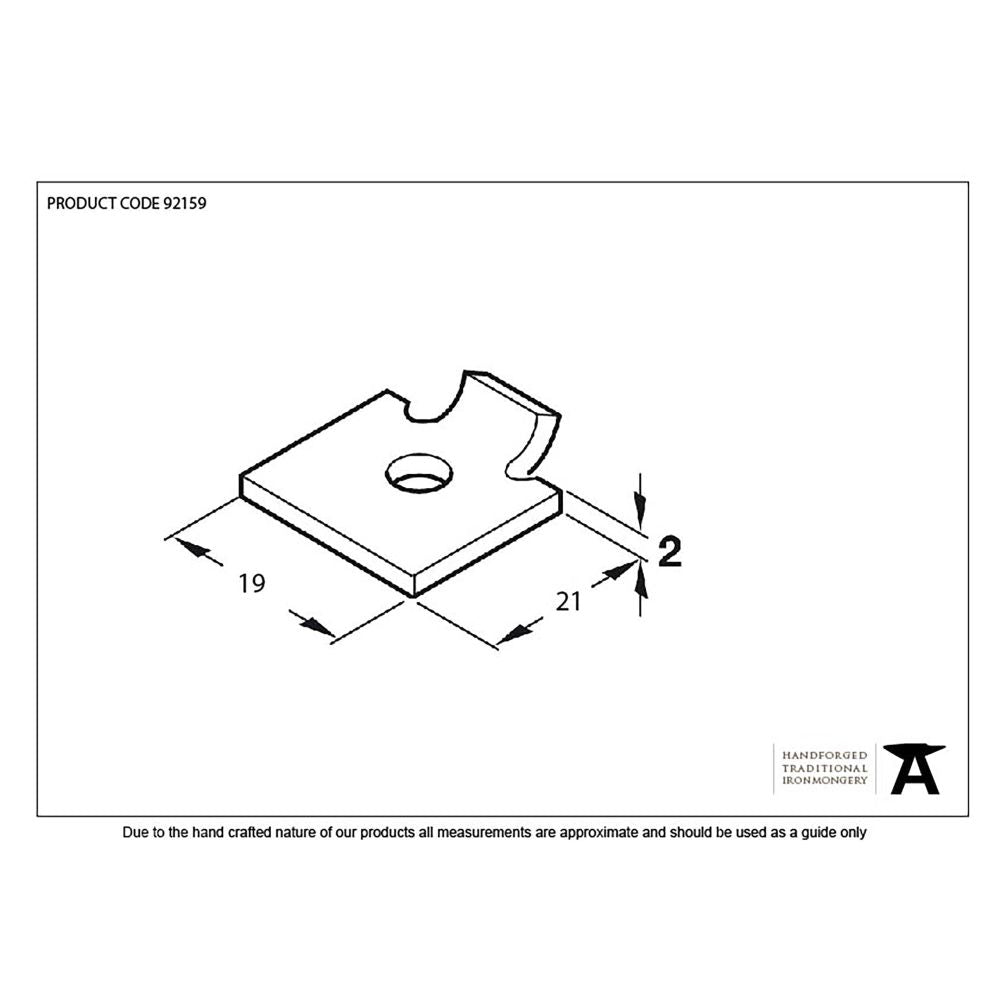 From The Anvil - Black Single Stud for Flat Black Bookcase Strip | Sku. 92159 | Trade Door Handles.