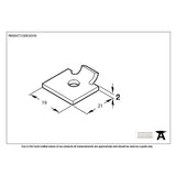 From The Anvil - Black Single Stud for Flat Black Bookcase Strip | Sku. 92159 | Trade Door Handles.