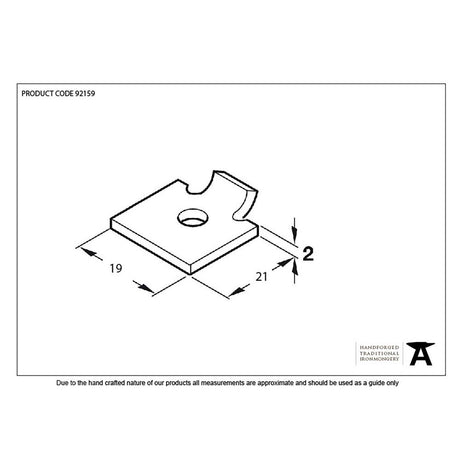 From The Anvil - Black Single Stud for Flat Black Bookcase Strip | Sku. 92159 | Trade Door Handles.