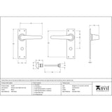 From The Anvil - Black Deluxe Lever Bathroom Set | Sku. 92161 | Trade Door Handles.