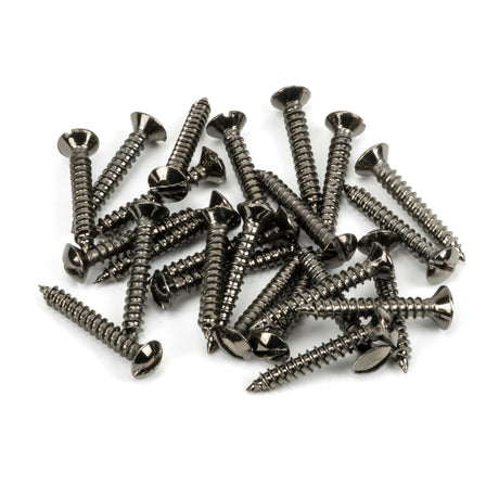 From The Anvil - Dark Stainless Steel 6x1" CSK Raised Head Screws (25) | Sku. 92309 | Trade Door Handles.
