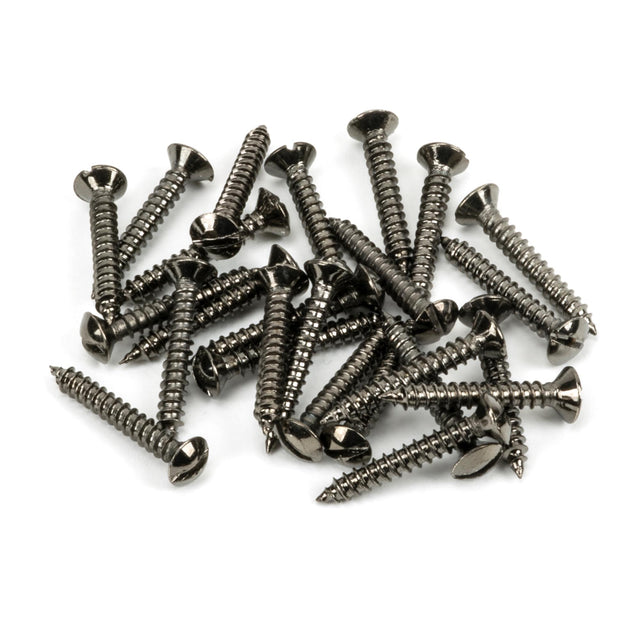 From The Anvil - Dark Stainless Steel 6x1" CSK Raised Head Screws (25) | Sku. 92309 | Trade Door Handles.