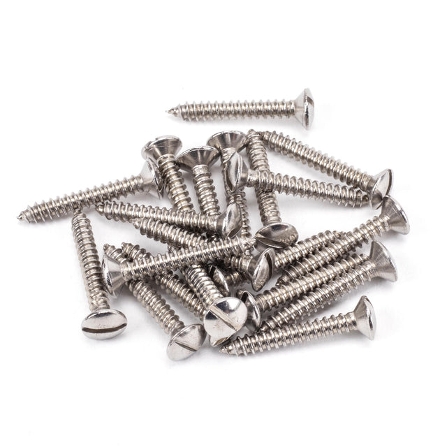 From The Anvil - Stainless Steel 6x1" Countersunk Raised Head Screws (25) | Sku. 92311 | Trade Door Handles.