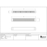 From The Anvil - Black HF Canopy 441mm x 24mm | Sku. 93210 | Trade Door Handles.