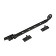 This is an image of Timco - Curly Tail Casement Stay - Antique Black 252mm (1 Each Bag) 949002