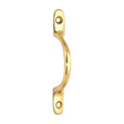 This is an image of Timco - Traditional Pattern Sash Pull Handle - Polished Brass 100mm (1 Each TIMpac) 949014P