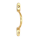 This is an image of Timco - Traditional Pattern Sash Pull Handle - Polished Brass 100mm (1 Each TIMpac) 949014P