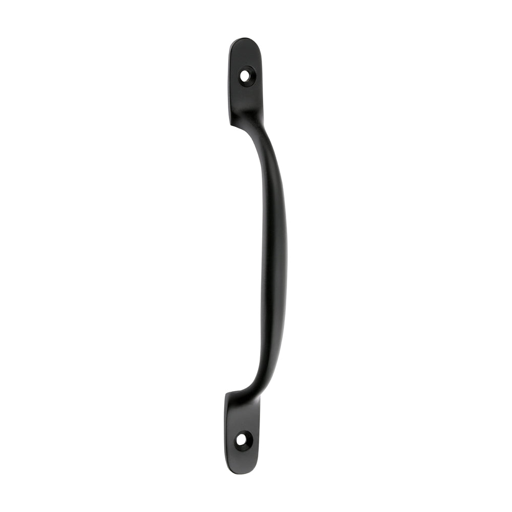 This is an image of Timco - Traditional Pattern Sash Pull Handle - Matt Black 160mm (1 Each Bag) 949305