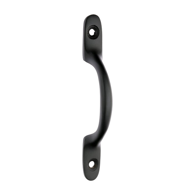 This is an image of Timco - Traditional Pattern Sash Pull Handle - Matt Black 100mm (1 Each TIMpac) 949322P