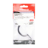 This is an image of Timco - Traditional Pattern Sash Pull Handle - Matt Black 100mm (1 Each TIMpac) 949322P