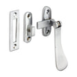 This is an image of Timco - Hook & Mortice Plate Casement Fastener - Satin Chrome 54 x 19 (1 Each TIMpac) 949353P
