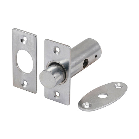 This is an image of Timco - Window Rack Bolts - Satin Chrome 42mm (2 Pieces Bag) 949456