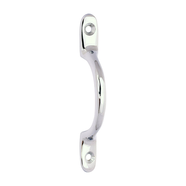 This is an image of Timco - Traditional Pattern Sash Pull Handle - Polished Chrome 100mm (1 Each TIMpac) 949569P
