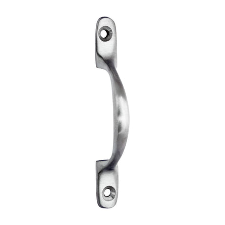This is an image of Timco - Traditional Pattern Sash Pull Handle - Satin Chrome 100mm (1 Each Bag) 949648